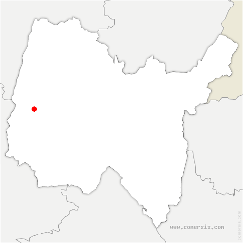 carte de localisation d'Aiguebelette-le-Lac