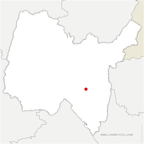 carte de localisation de Blanot