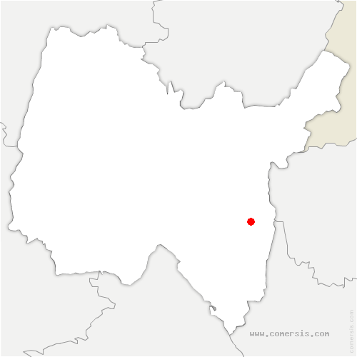 carte de localisation de Brénaz