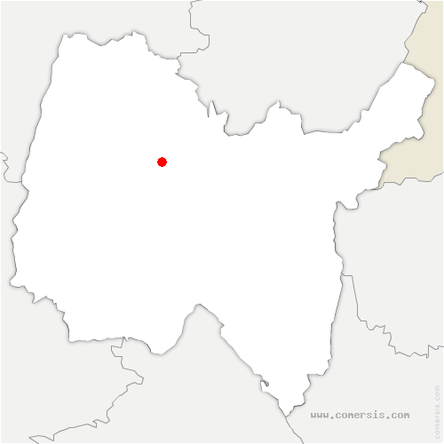 carte de localisation de Chamelet