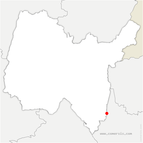 carte de localisation de Chaponnay