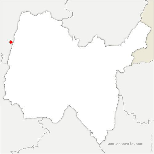 carte de localisation de Chasse-sur-Rhône