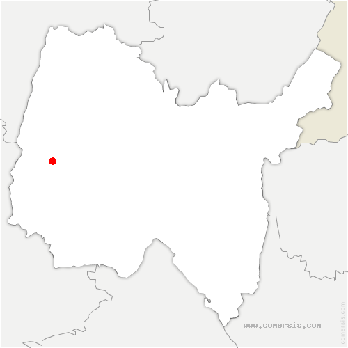 carte de localisation de Châtillon-sur-Chalaronne