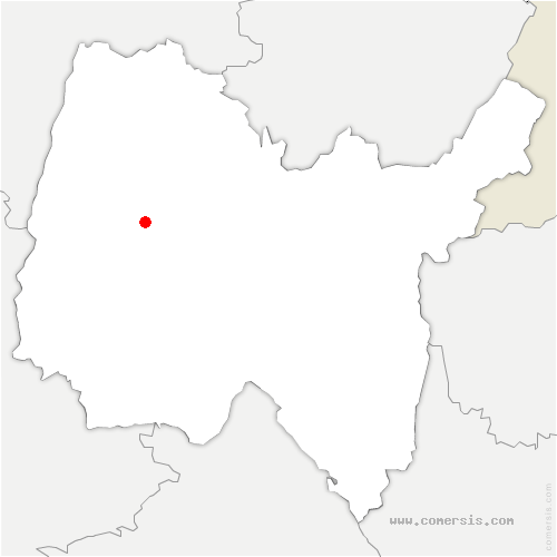 carte de localisation de Chaveyriat