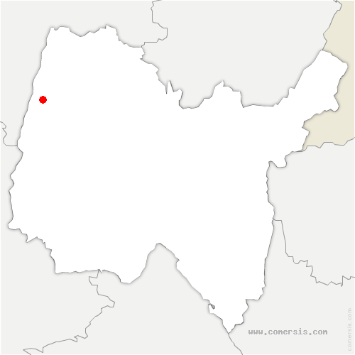 carte de localisation de Chuzelles