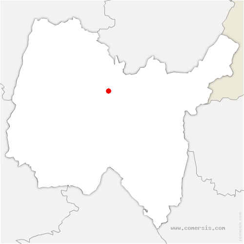 carte de localisation de Cogny