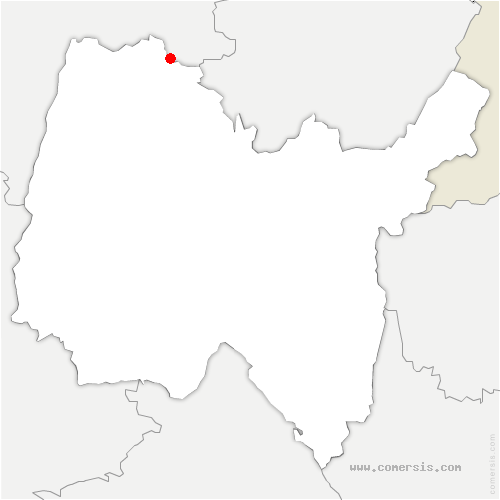 carte de localisation de Cormoz