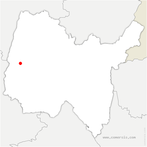 carte de localisation de Dompierre-sur-Chalaronne