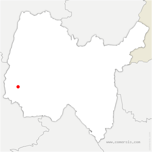 carte de localisation de Frangy