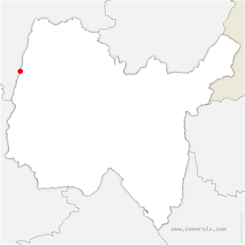 carte de localisation de Grièges