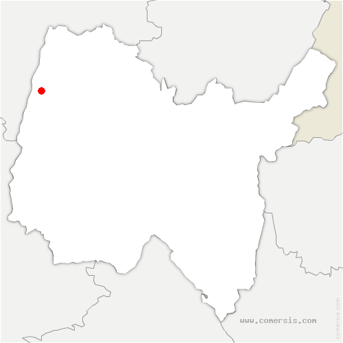 carte de localisation de Lucey