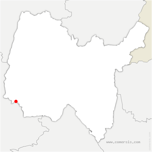 carte de localisation de Massieux