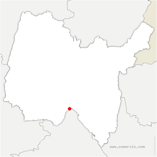 carte de localisation de Montmelard