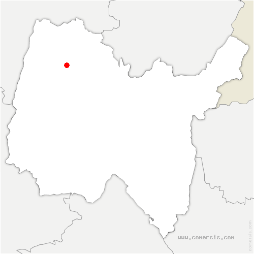 carte de localisation de Montrevel-en-Bresse