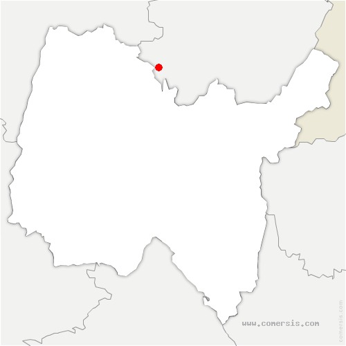 carte de localisation de Morestel