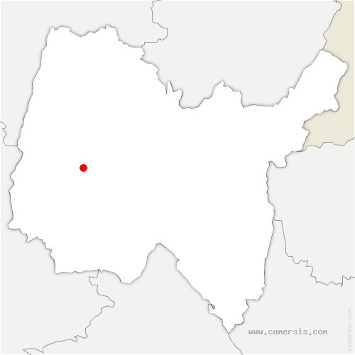 carte de localisation de Saint-André-le-Bouchoux