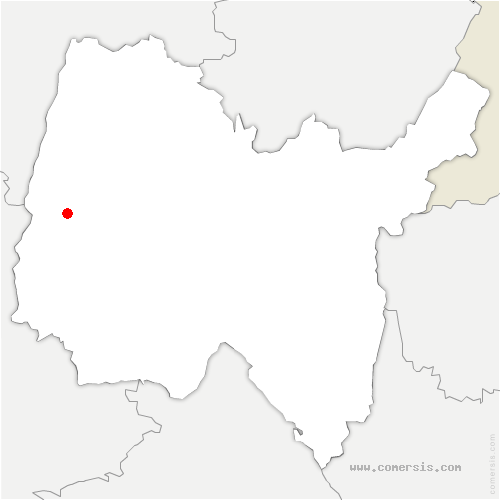carte de localisation de Saint-Étienne-sur-Chalaronne