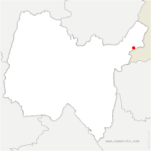carte de localisation de Saint-Genis-Pouilly