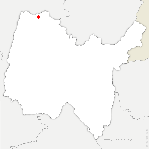 carte de localisation de Saint-Trivier-de-Courtes
