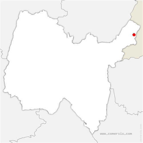 carte de localisation de Sauverny