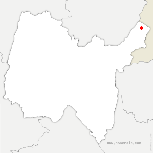 carte de localisation de Vesancy