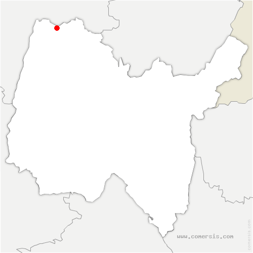carte de localisation de Vescours