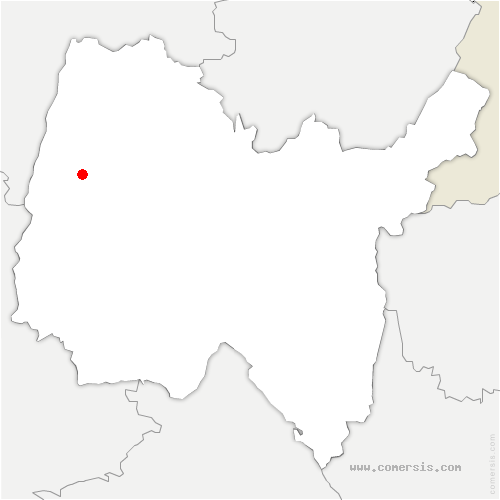 carte de localisation de Viviers-du-Lac