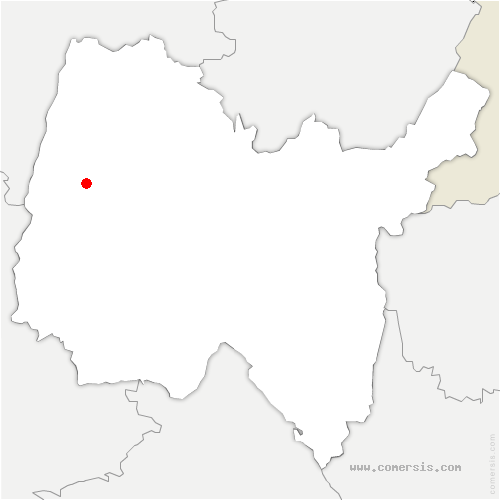 carte de localisation de Voglans