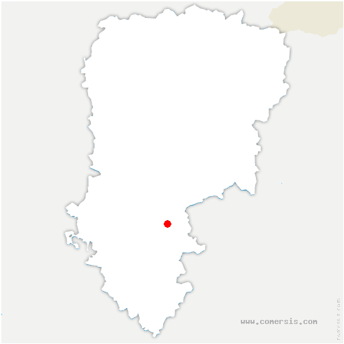 carte de localisation de Arcy-Sainte-Restitue