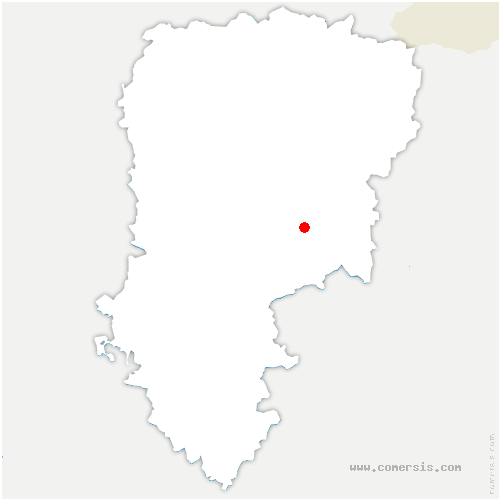 carte de localisation d'Aubigny-en-Laonnois