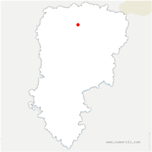 carte de localisation d'Audigny