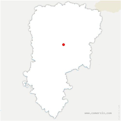 carte de localisation de Barenton-Bugny