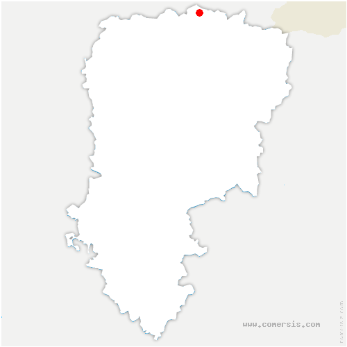 carte de localisation de Barzy-en-Thiérache