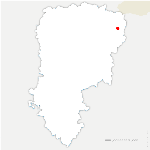 carte de localisation de Beaumé