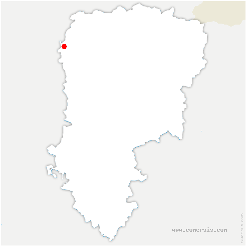 carte de localisation de Beauvois-en-Vermandois