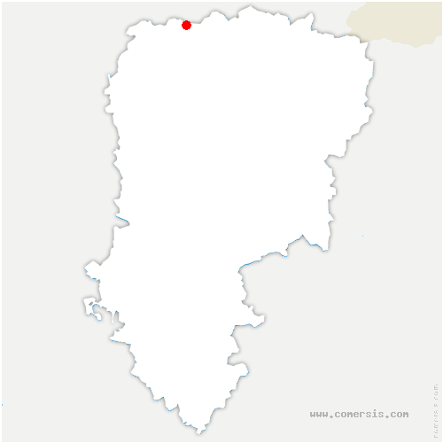carte de localisation de Becquigny