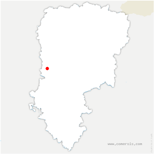 carte de localisation de Blérancourt
