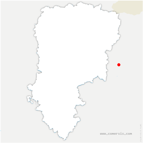carte de localisation de Bouchavesnes-Bergen