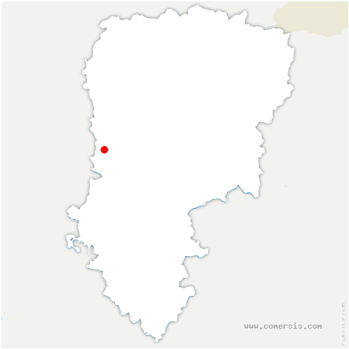 carte de localisation de Bourguignon-sous-Coucy