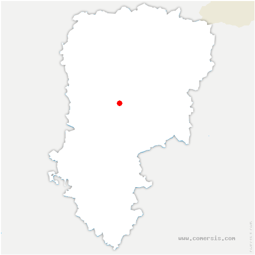 carte de localisation de Bucy-lès-Cerny