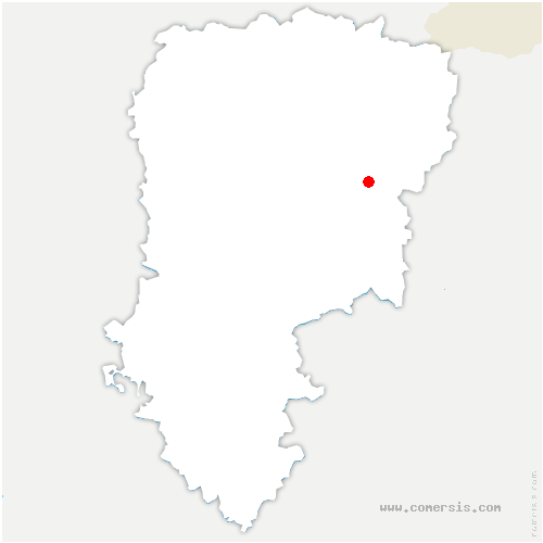 carte de localisation de Bucy-lès-Pierrepont