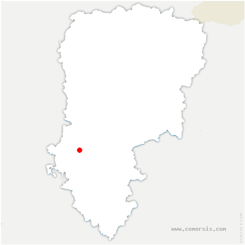 carte de localisation de Chaudun
