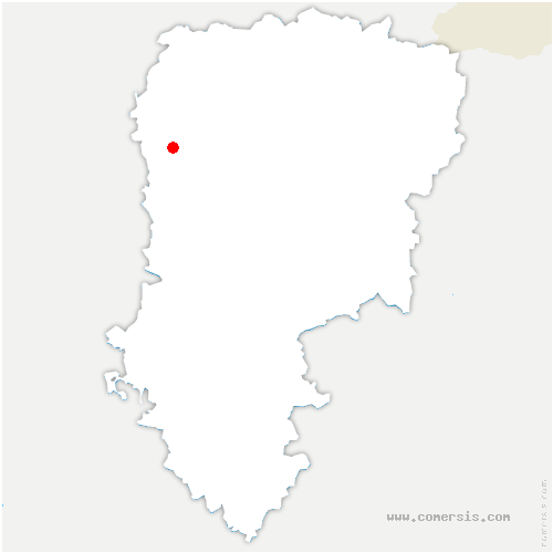 carte de localisation de Clastres