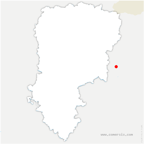 carte de localisation de Combles