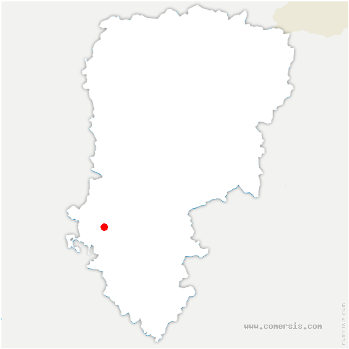 carte de localisation de Corcy