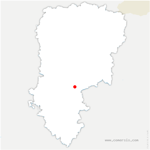 carte de localisation de Courcelles-sur-Vesle