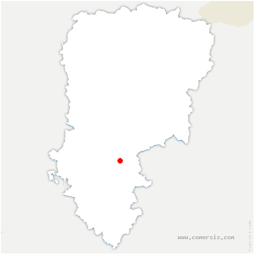 carte de localisation de Cuiry-Housse