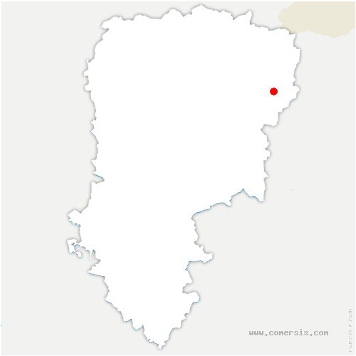 carte de localisation de Cuiry-lès-Iviers