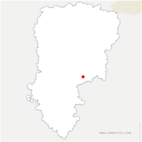 carte de localisation de Cuissy-et-Geny