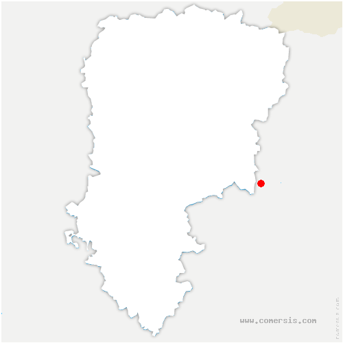 carte de localisation de Dompierre-Becquincourt